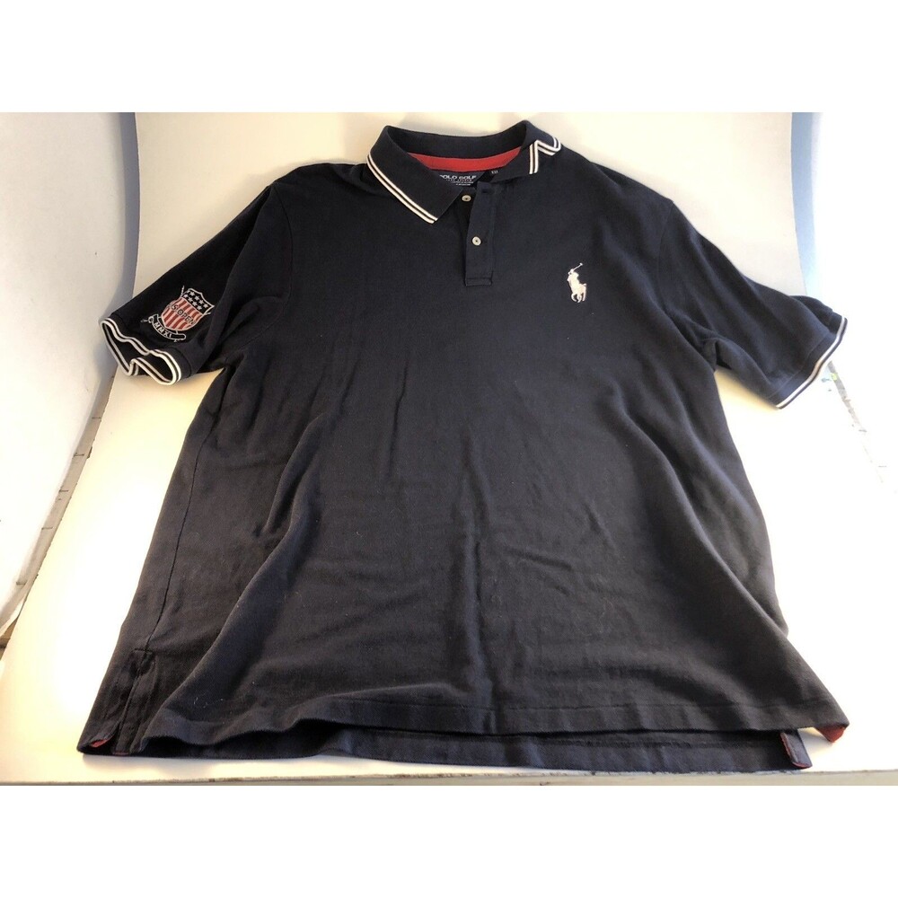 Ralph Lauren Polo Golf Polo Shirt 2XL XXL S/S Logo Pony 2011 US Open USGA